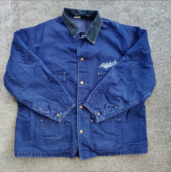 Carhartt Vintage J97 Detroit Jacket Chore Coat Navy Blue Men's Size 5XL - Picture 11 of 14